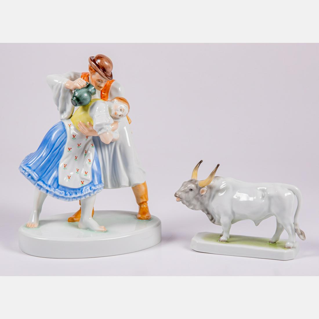 Two Herend Porcelain Figurines (1 of 6)