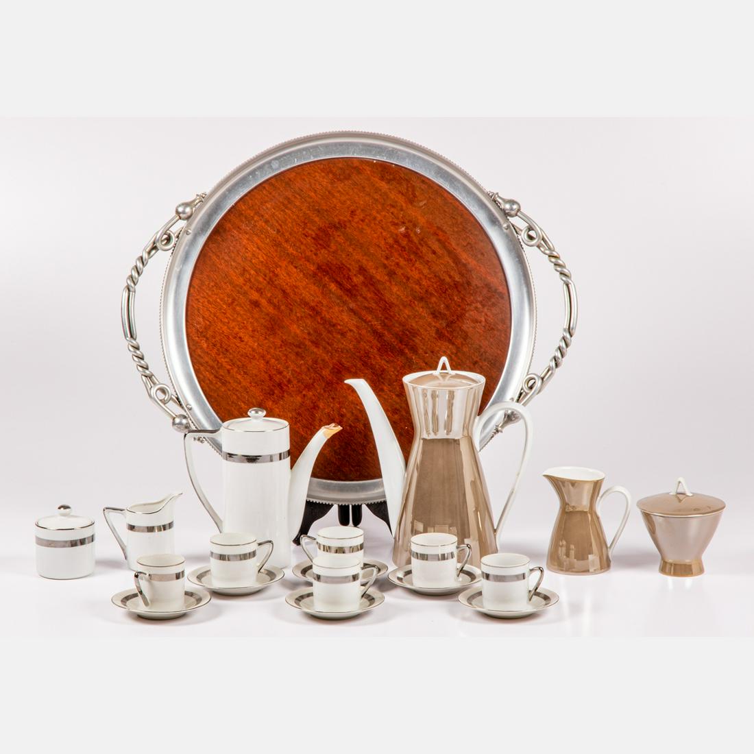 Vintage Porcelain Coffee Sets by Raymond Loewy for Rosenthal and Royal Crown, (1 of 6)