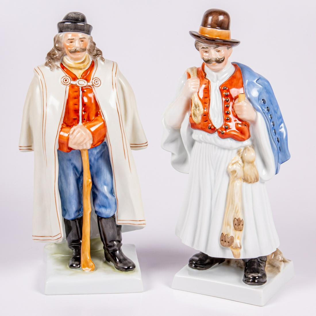 Two Large Herend Porcelain Figures (1 of 6)
