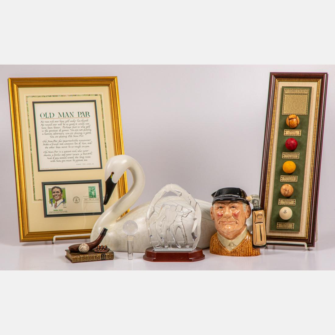 Collection of Golf Themed Decorative Items, (1 of 6)