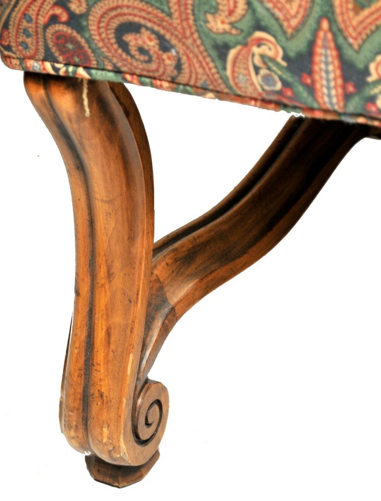 A French Provincial Style Walnut Fauteuil, 20th Cent - 3