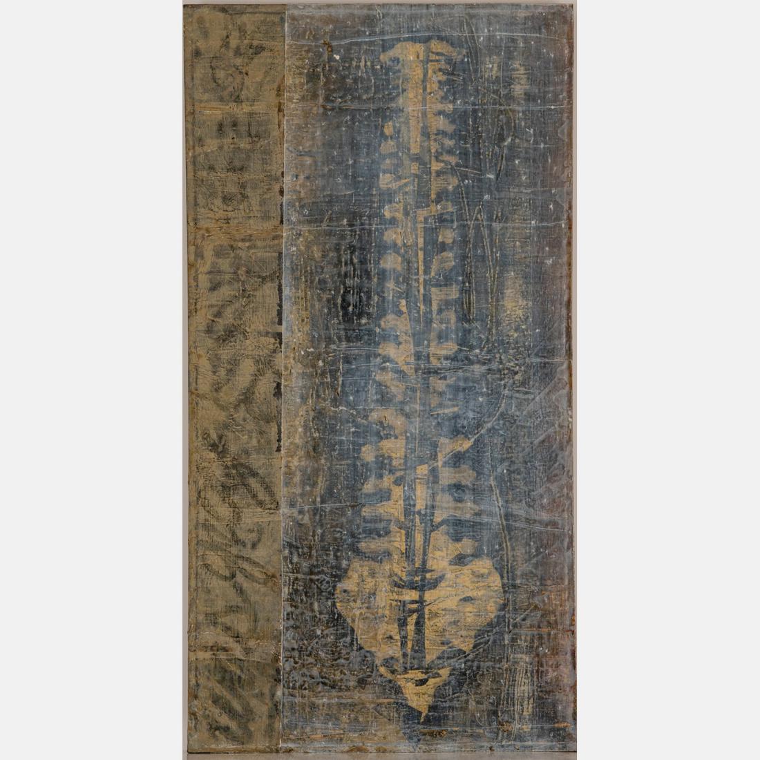 Royden C. Watson (American, 20th Century): Royden C. Watson (American, 20th Century) Untitled, Oil on canvas, Signed and dated 96 on verso. H: 65 W: 34 in.