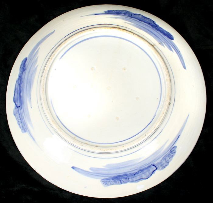 A Chinese Blue and White Porcelain Charger, 20th C - 3