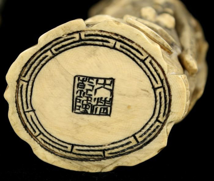 A Pair of Chinese Carved Ivory Standing Emperor and - 10