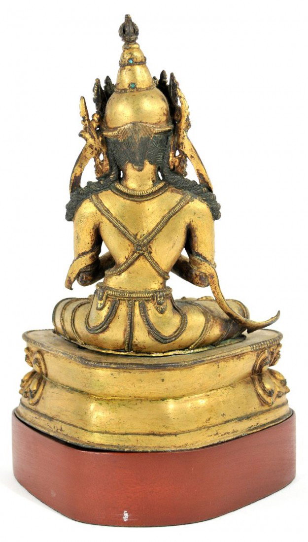 A Gilt Bronze Figure of Vajradhara, Tibet, 17th Cen - 10