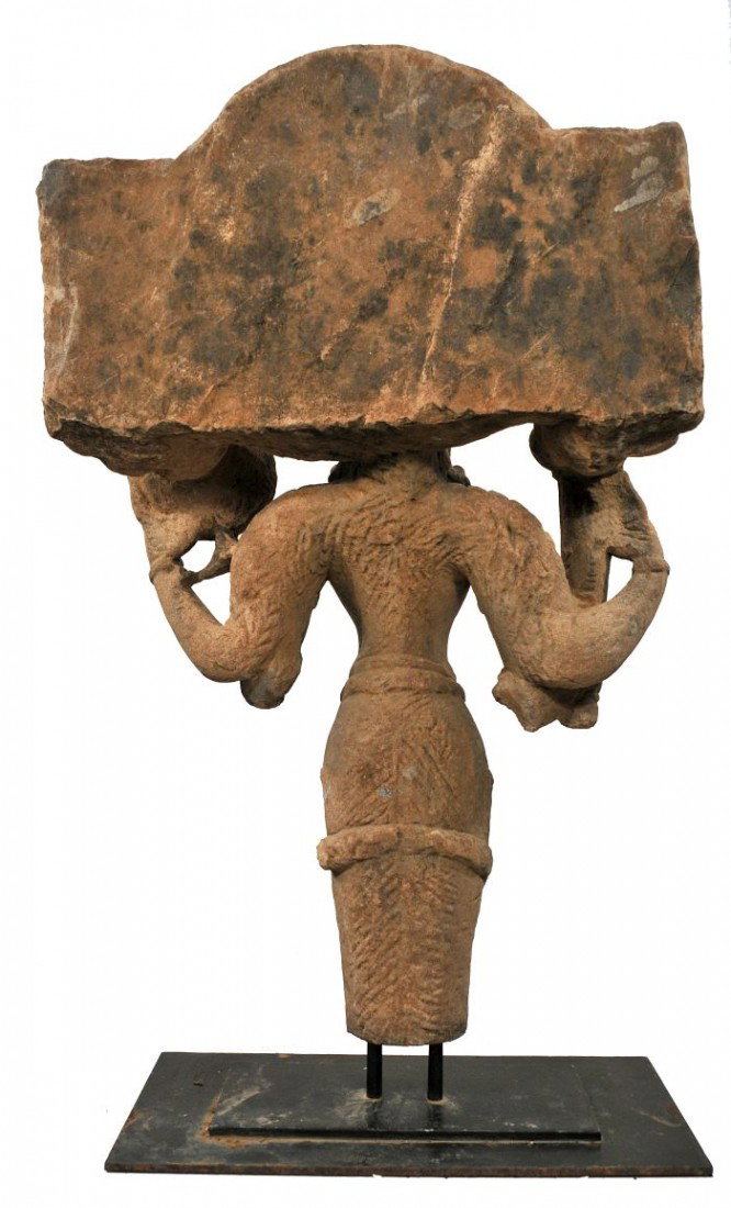 A Buff Sandstone Figure of Vishnu, India, 10th Cent - 3