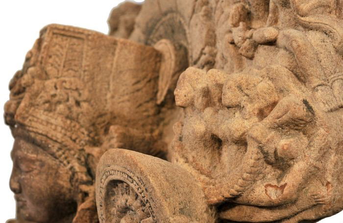 A Buff Sandstone Figure of Vishnu, India, 10th Cent - 6