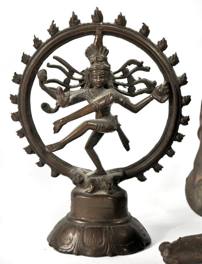 A Group of Three Cast Brass Indian Figures, 19th/20 - 4