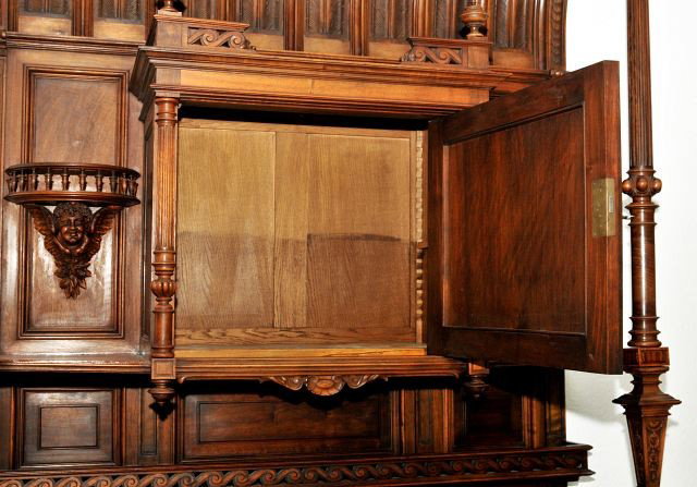 A Monumental German Heavily Carved Walnut and Oak - 4