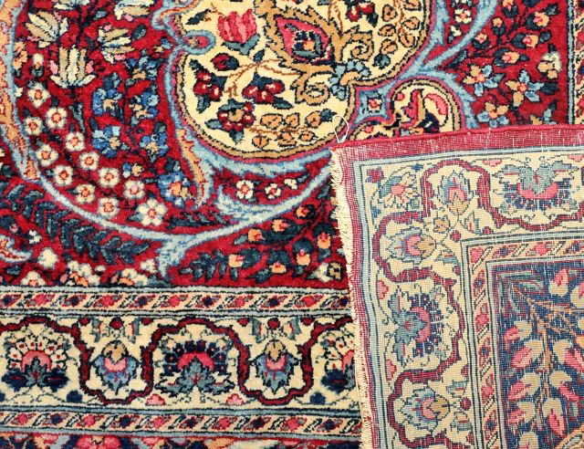 An Antique Lavar Kerman Wool Rug. - 4