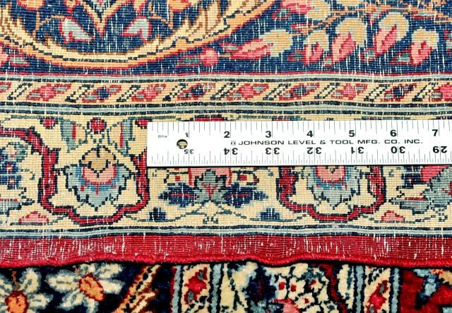 An Antique Lavar Kerman Wool Rug. - 5