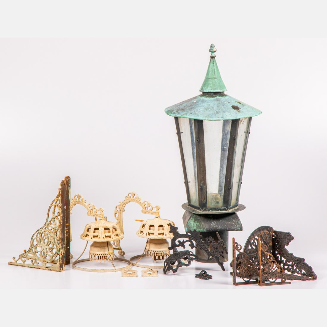 Antique Light Fixtures and Brackets (1 of 4)