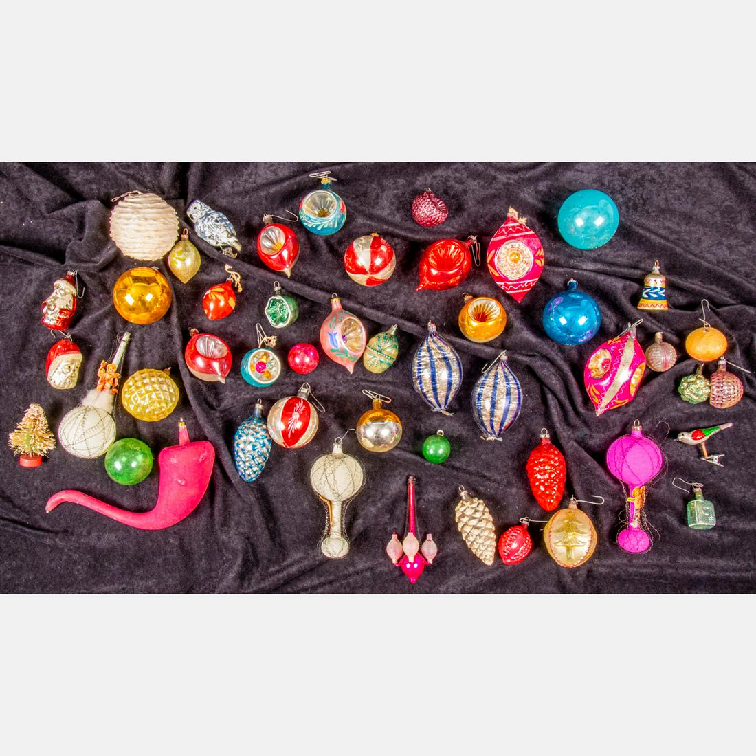 Antique Molded Glass Christmas Ornaments (1 of 4)