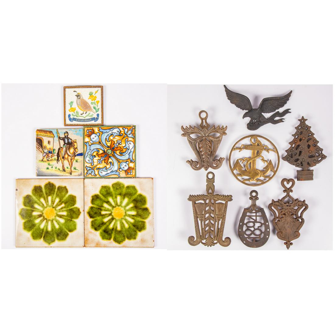 Antique and Vintage Trivets and Tiles (1 of 9)