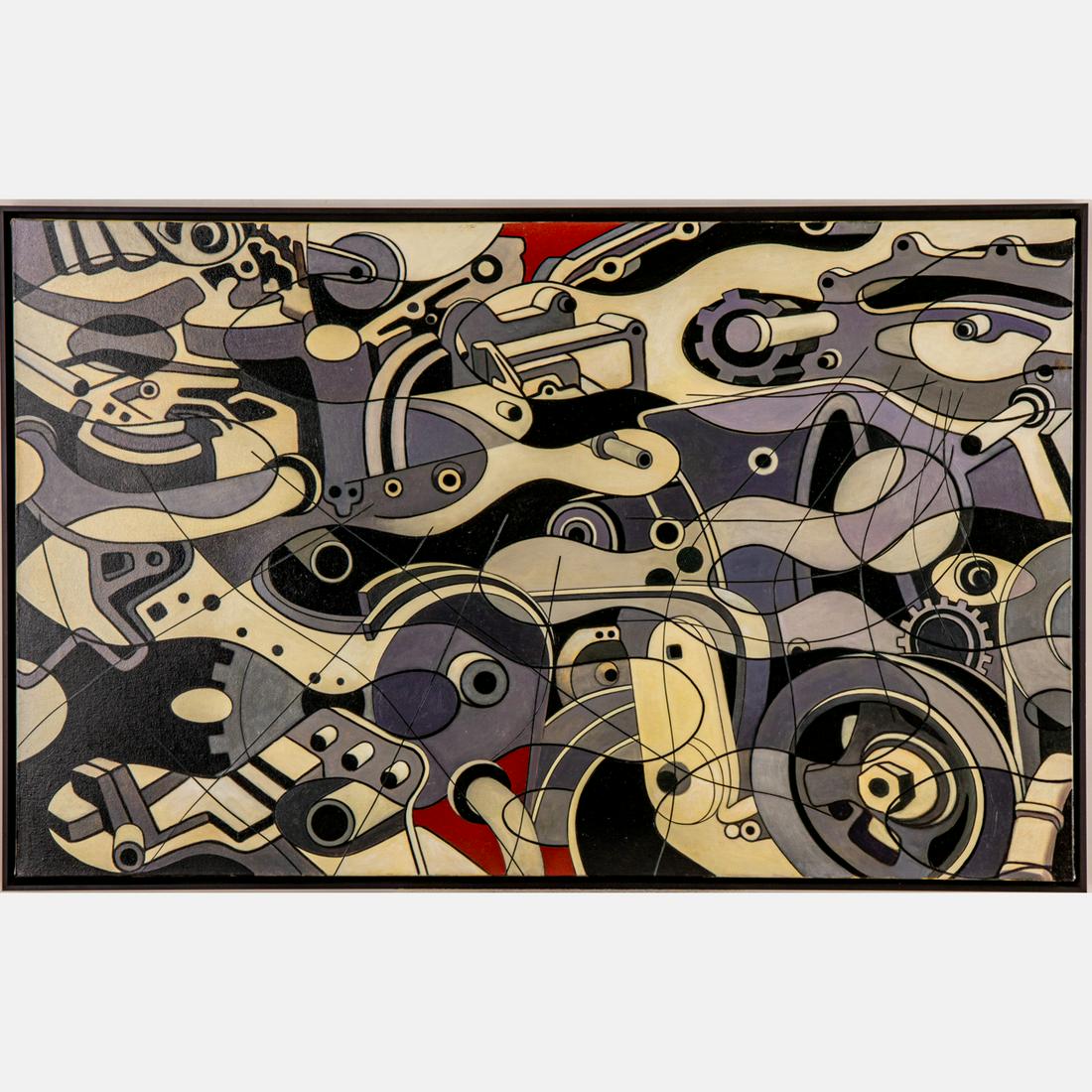 James Massena March (American, 1953-2021): James Massena March (American, 1953-2021) Untitled, Oil on canvas, Unsigned. H: 30 W: 48 in. From the Estate of James Massena March. The absence of a condition statement does not imply that the lot is