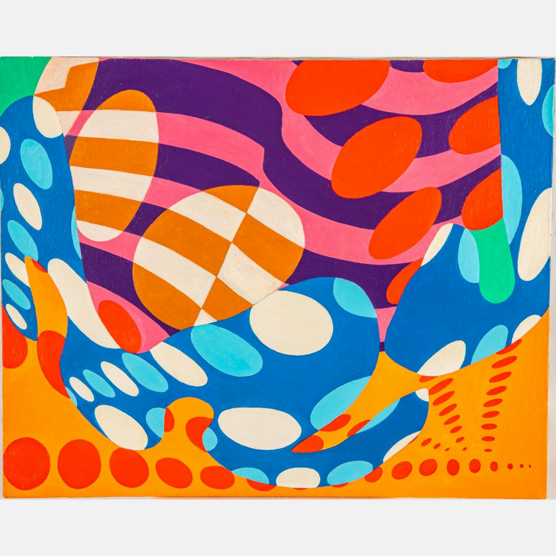 James Massena March (American, 1953-2021): James Massena March (American, 1953-2021) Midnight Rambler, Acrylic on canvas, Unsigned, titled on verso. H: 24 W: 30 in. From the Estate of James Massena March. The absence of a condition statement d
