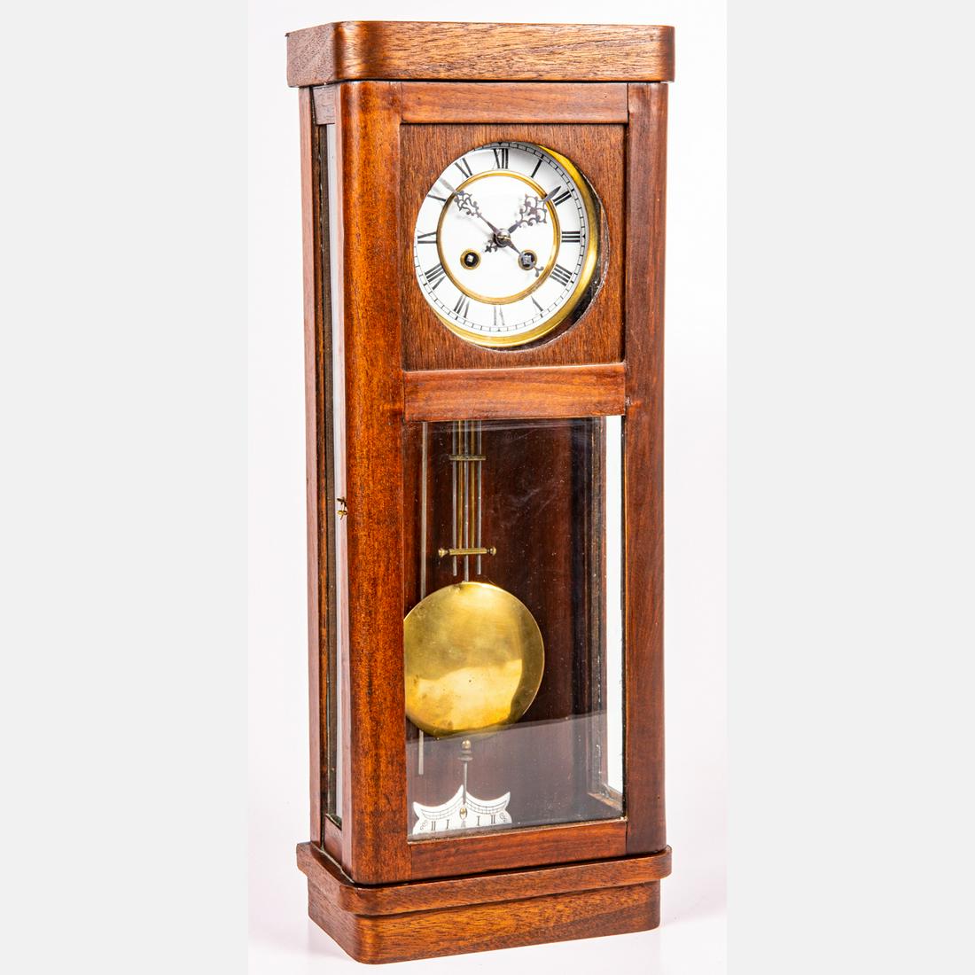 Triumph Vienna Stained Oak Wall Clock (1 of 5)