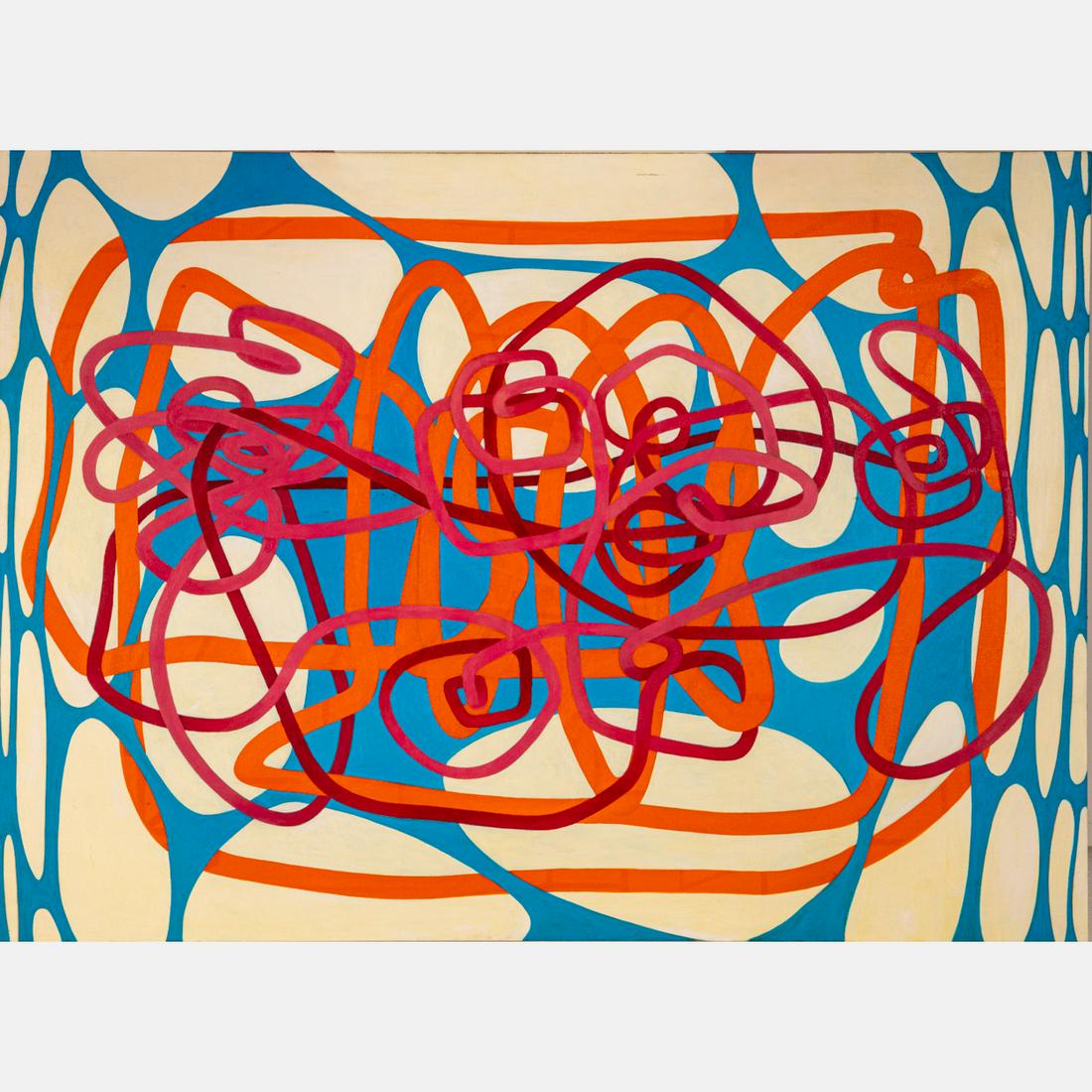 James Massena March (American, 1953-2021): James Massena March (American, 1953-2021) Untitled, Acrylic on canvas, Unsigned. H: 52 W: 72 in. From the Estate of James Massena March. The absence of a condition statement does not imply that the lo