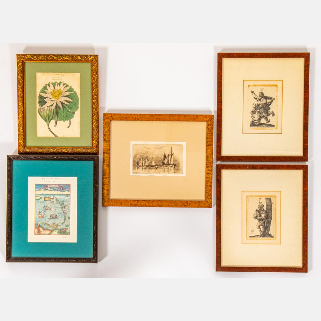 Five Framed Reproduction Prints (1 of 6)