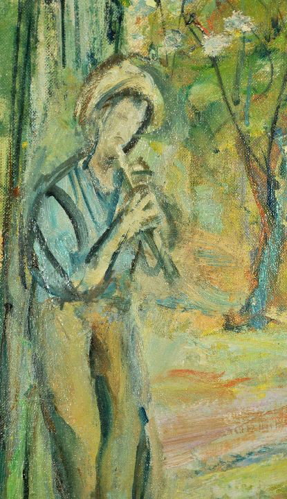 Sigmund Menkes (1896- 1986) Figures in a Forest, Oi - 4