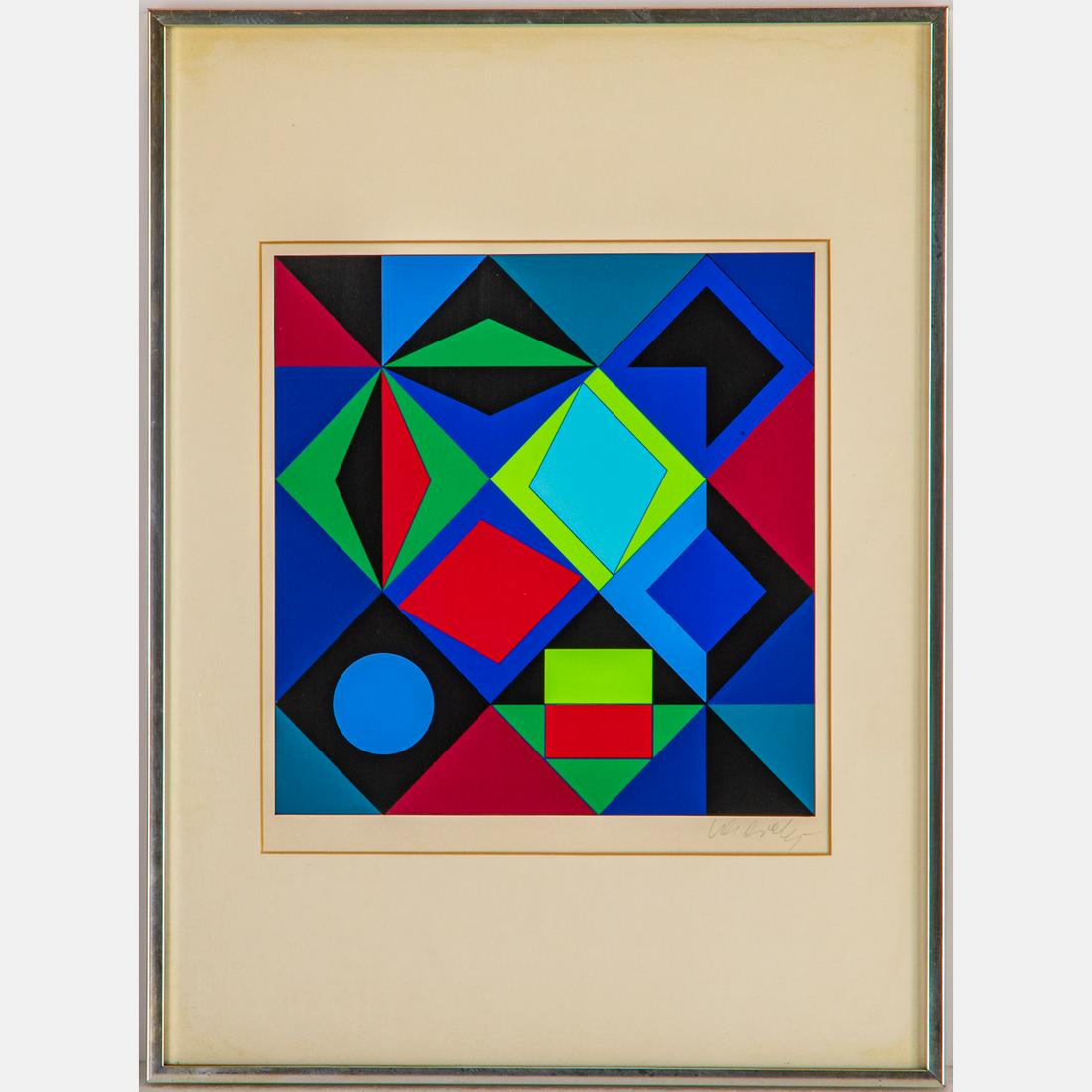 Victor Vasarely (Hungarian-French, 1908-1997) (1 of 7)