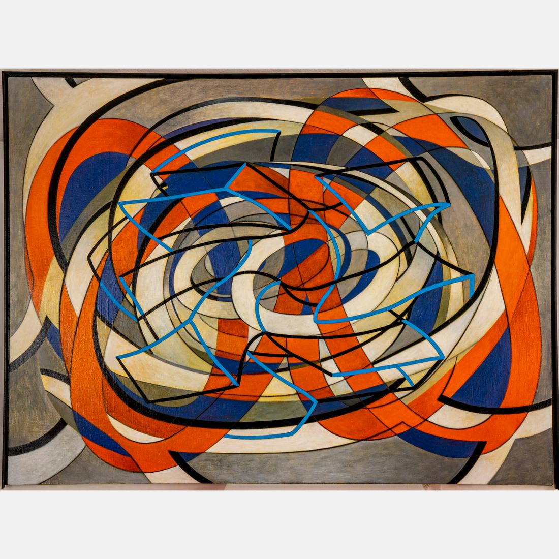 James Massena March (American, 1953-2021): James Massena March (American, 1953-2021) Untitled, Oil on canvas, Signed on label on verso. H: 54 W: 72 in. The absence of a condition statement does not imply that the lot is in perfect condition or