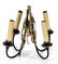 238:Federal Style Painted Brass Mirrored Wall Sconces - 2