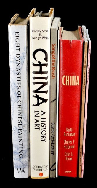 A Collection of 7 Books and Exhibition Catalogues : A Collection of 7 Books and Exhibition Catalogues Pertaining to Asian Art, Including China: A History in Art by Bradley Smith and Wan-go Weng and Eight Dynasties of Chinese Painting published by The C