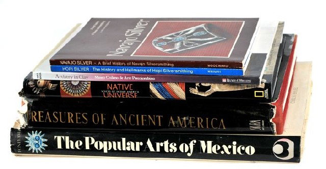 A Collection of Six Books: A Collection of Six Books Pertaining to Native American, Mexican and Latin American Art, Including Native Universe: Voices of Indian America, The Popular Arts of Mexico and Treasures of Ancient Americ