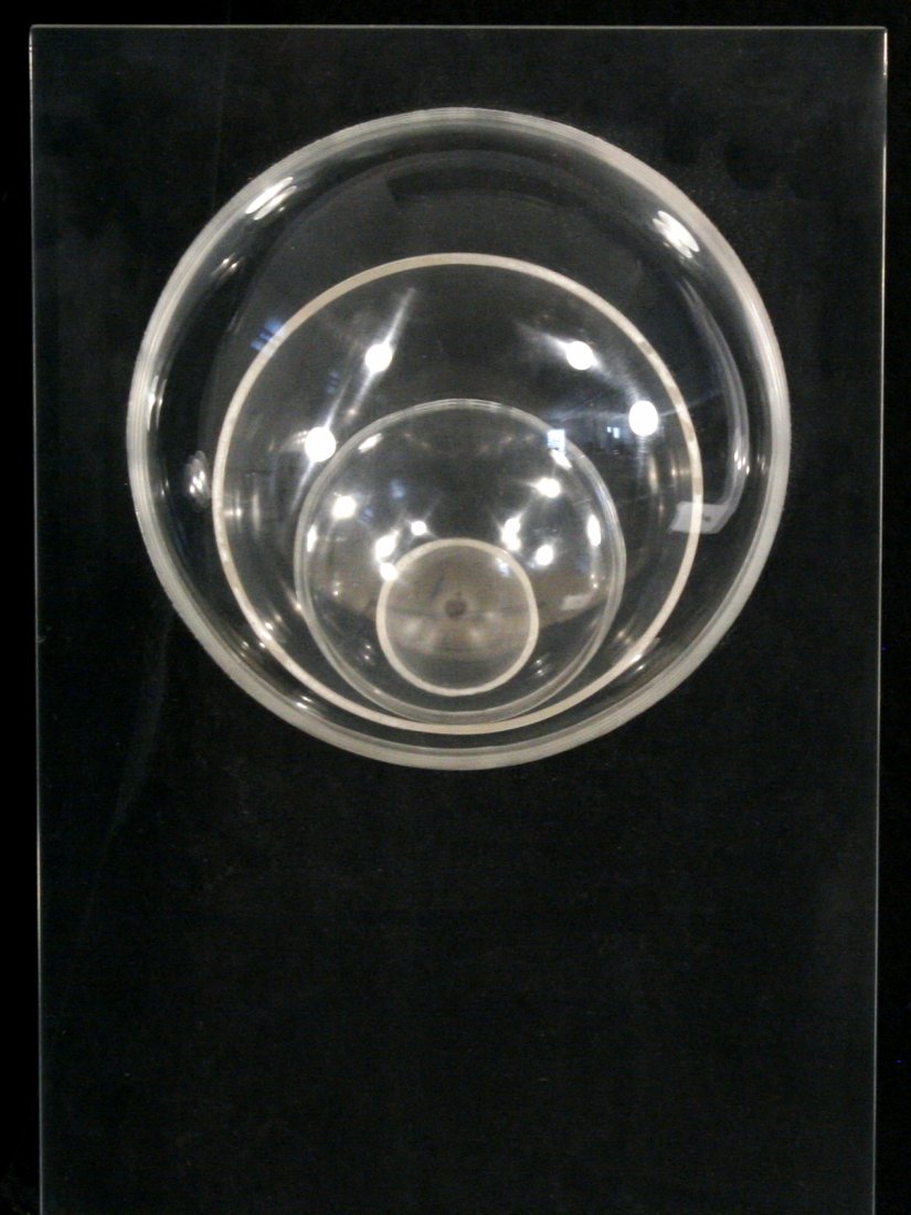 Thomas A. Herr (American, 20th Century) Lexan: Thomas A. Herr (American, 20th Century) Untitled (Split Ball) Brass and wood. h: 10 x w: 6 x d: 4 in. Tom was born in Pittsburgh on Dec. 28, 1930 and named Thomas A. (Allen) Herr. He showed an early i