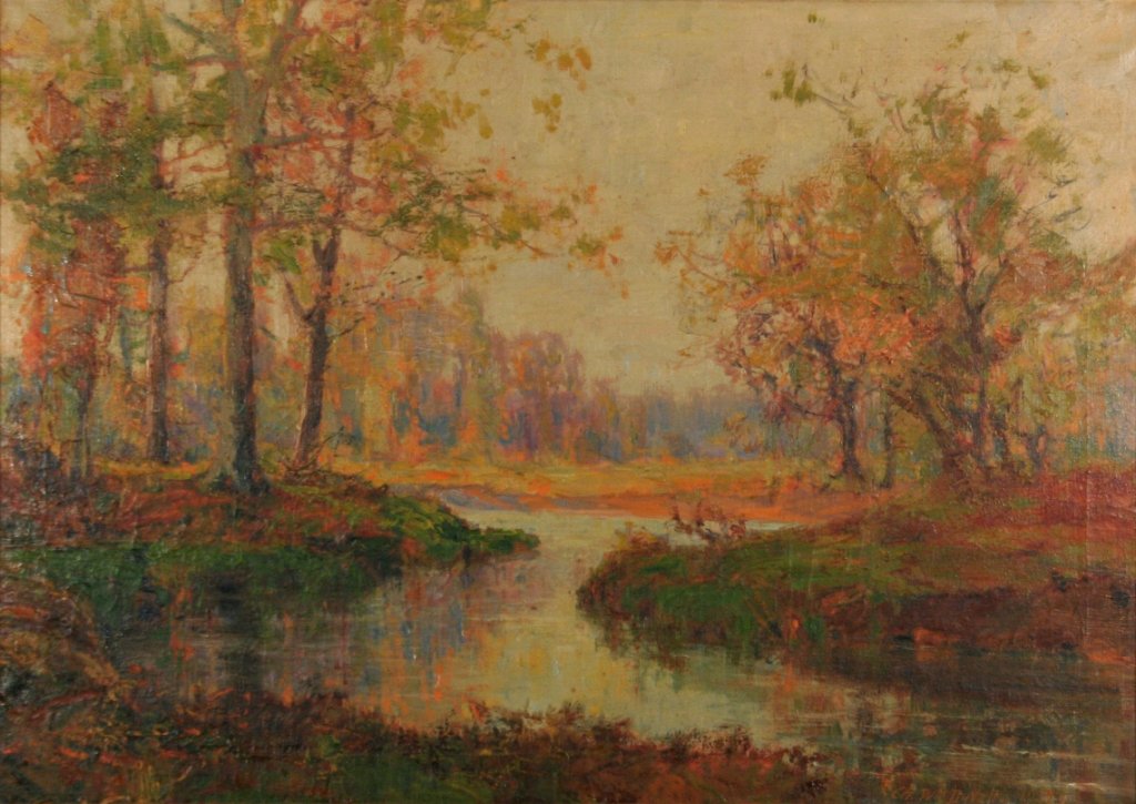 Charles William Duvall (1865-1966) Landscape, Oil o: Charles William Duvall (1865-1966) Landscape, Oil on canvas, Signed lower right and dated 1929. h: 23.50 x w: 33.50 in.