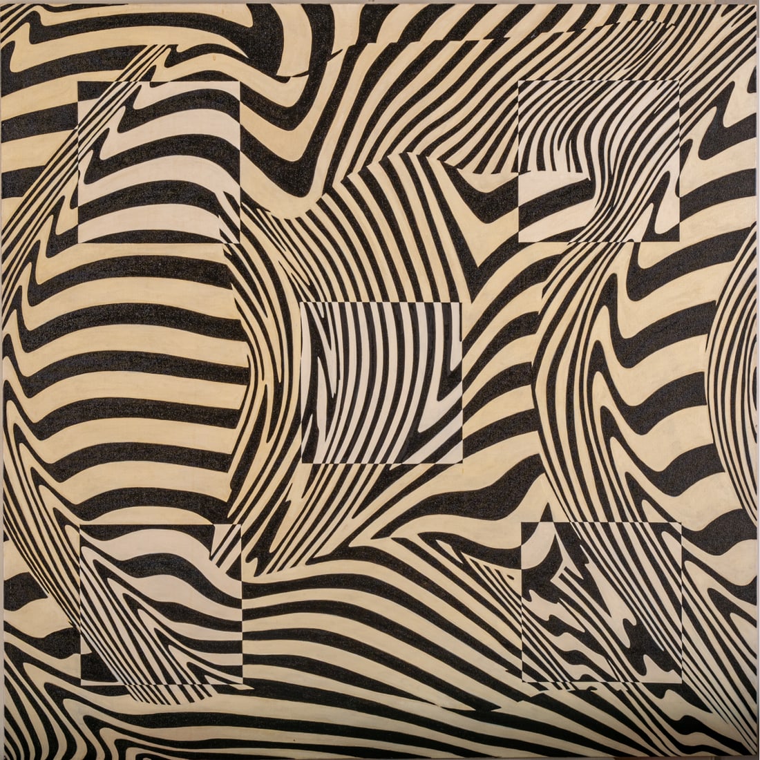 James Massena March (American, 1953-2021): James Massena March (American, 1953-2021) Untitled, Acrylic on canvas, Signed on label on verso. H: 48 W: 48 in. From the Estate of James Massena March. The absence of a condition statement does not i