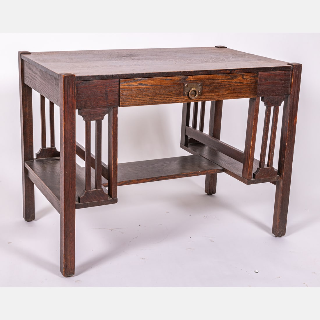 Mission Style Oak Desk, ca. 1920's (1 of 5)