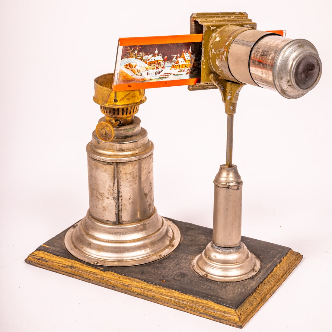 German Magic Lantern with Assorted Slides and Circular Disks (1 of 6)