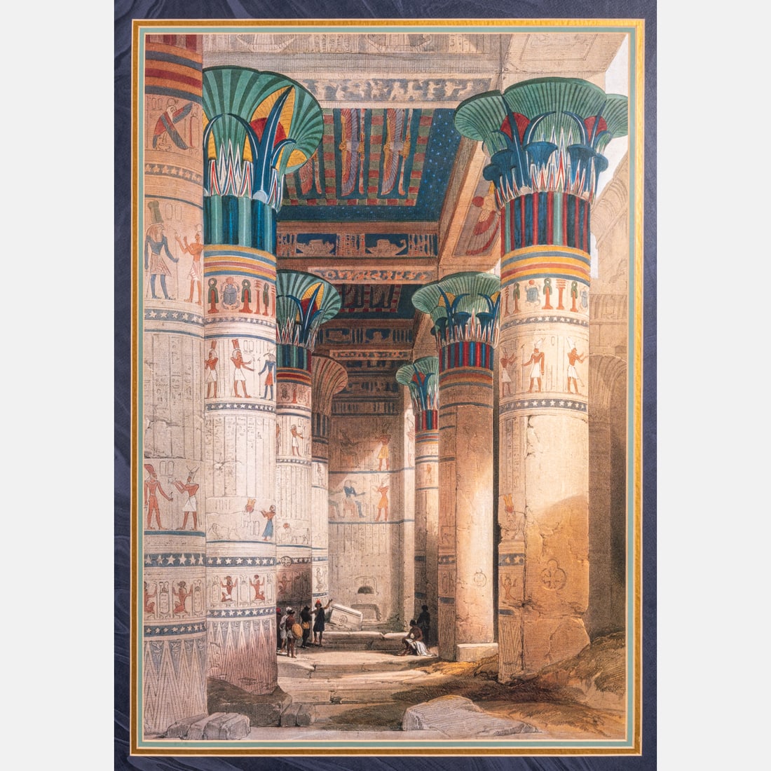 View Under the Grand Portico, Philae, After David Roberts (1 of 6)