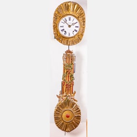 A French Morbier Wag on Wall Clock