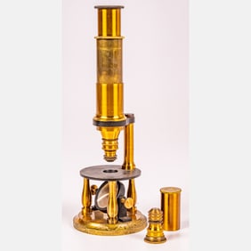 Arthur Chevalier Brass Le Trichinoscope Microscope