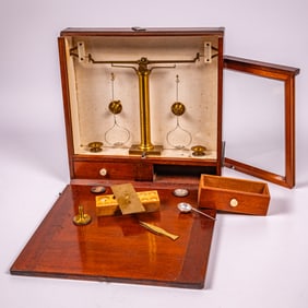 A Rare Oertling Assay Balance Apothecary Scale