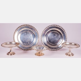Three Sterling Silver Compotes
