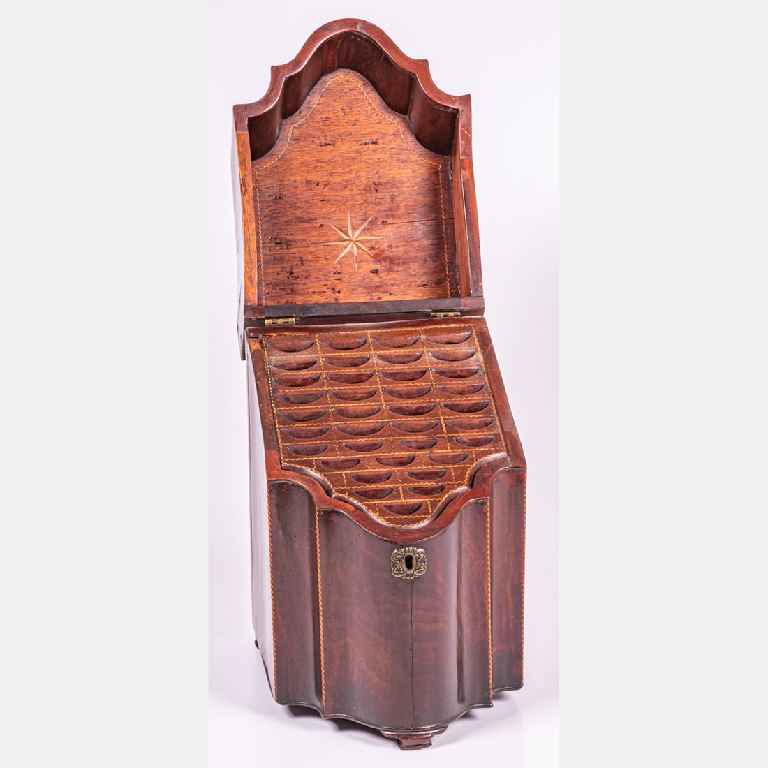 English Hepplewhite Mahogany Knife Box (1 of 7)