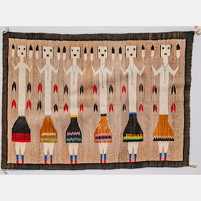 Navajo Yei Wool Rug