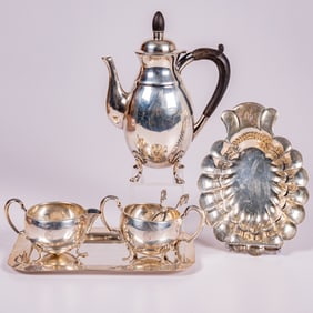 Sterling Silver Coffee Pot by J. Wagner & Son