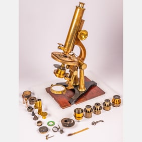 American Tolles Boston Compound Monocular Microscope