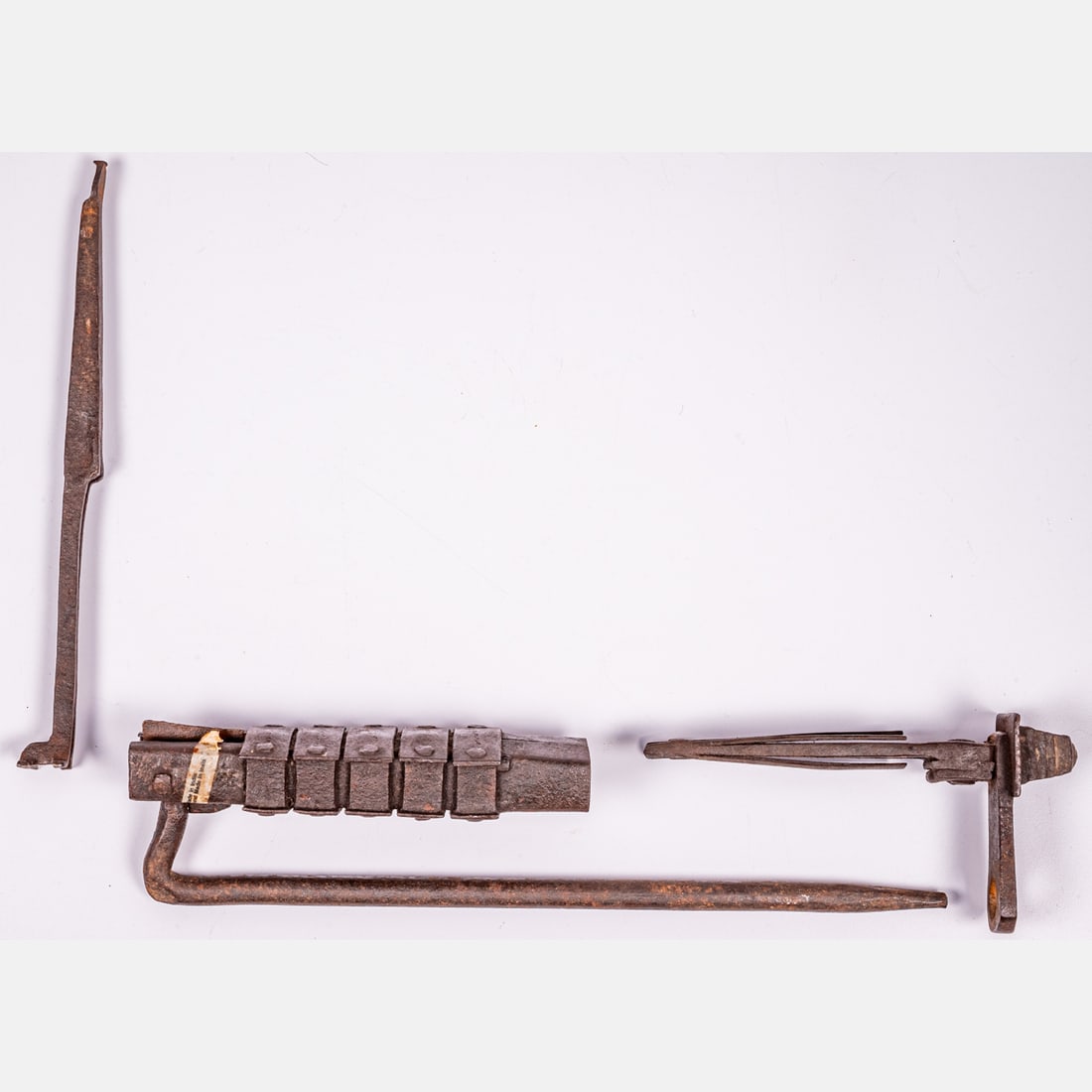 South East Asian Wrought Iron Padlock and Key (1 of 6)