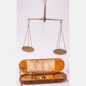 French Pocket Coin Scale