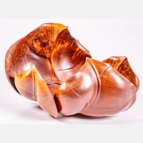 A Souphom Manikhong Large Carved Center Bowl