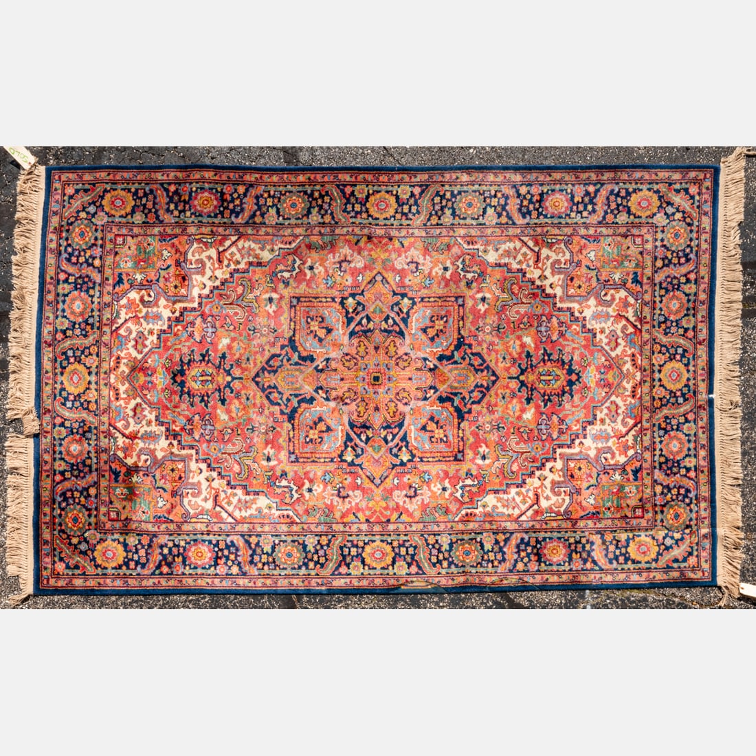 Persian Wool Rug: A Persian Wool Rug, 20th Century. Dimensions: 6 ft. x 9 ft.