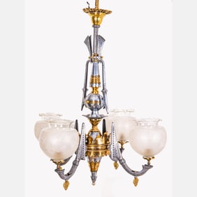 Gothic Four Arm Gasolier