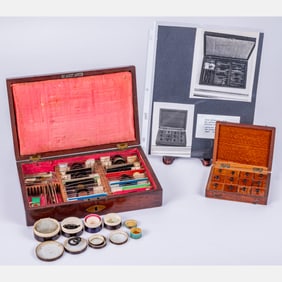 Collection of Microscope Glass Specimen Slides