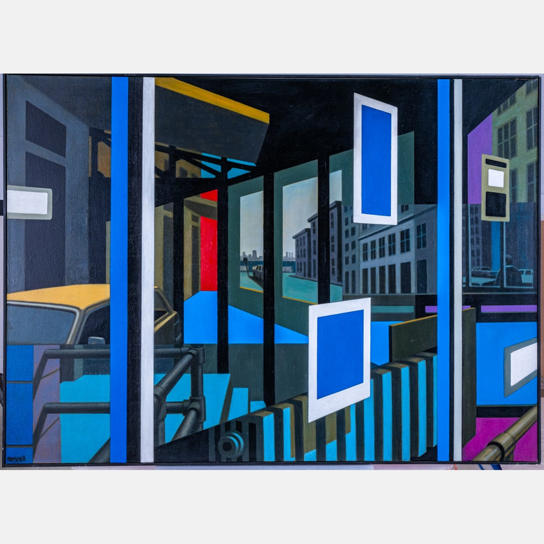 James Massena March (American, 1953-2021): James Massena March (American, 1953-2021) Untitled, Acrylic on canvas, Signed lower left. H: 46 W: 64 in. From the Estate of James Massena March.
